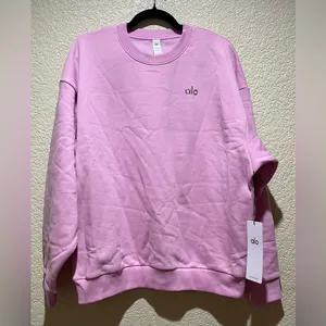 ALO Yoga NWT Accolade Crewneck Pullover Candy Heart Pink Size M SOLD OUT thumbnail 5