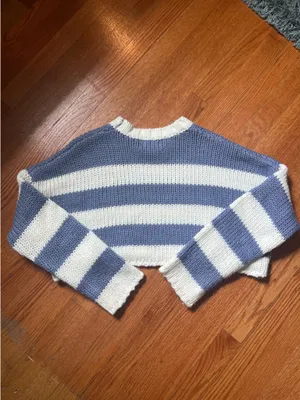 Edikted Cropped Striped Sweater thumbnail 2