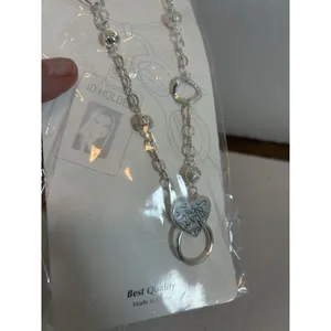 Angel Design ID Badge Holder Necklace Glasses Chain Silver Tone Lanyard 14” NIP thumbnail 11
