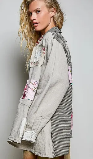 POL Patchwork Linen Flannel thumbnail 3