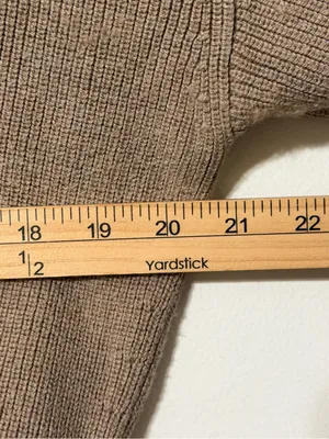 Lululemon Collared Merino Wool-Blend Sweater Medium Heathered Beech Wood thumbnail 7
