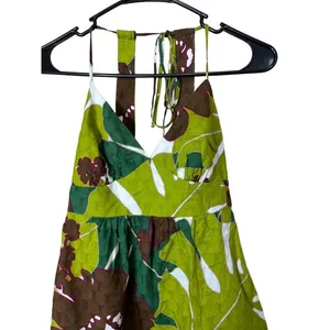 BCBGMAXAZRIA Womens‎ Halter Top Size Small Floral Tie Neck Summer Boho thumbnail 2