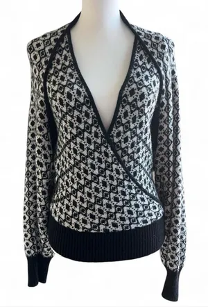 Maeve by Anthropologie Geometric Knit Wrap Sweater & Shrug Set thumbnail 1