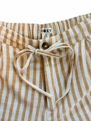 Roxy Cream and White Striped Wide-Leg Pants thumbnail 2