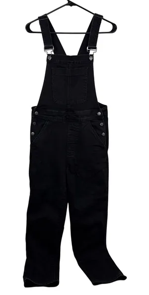 J.Crew Overalls Womens Small Black Denim Utility Casual Workwear Dungarees thumbnail 1