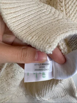 J Crew Cotton cable-knit crewneck sweater Women’s Size S Cotton Fisherman Core thumbnail 6