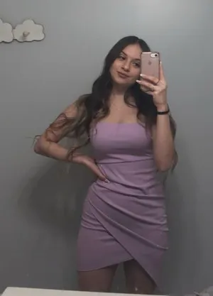 Blue Blush Lavender Strapless Bodycon Mini Dress thumbnail 1