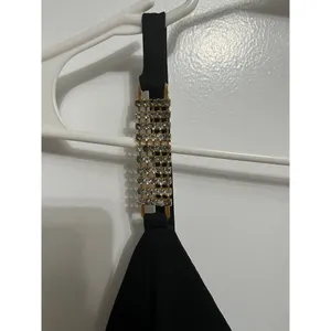 ABS Allen Schwartz sexy little mini black dress size small petite thumbnail 2