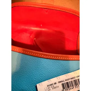 Dooney & Bourke Crossbody Women Small Sky Blue East/West Pebble Leather EV362 SB thumbnail 6