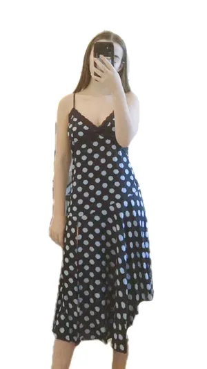 Forever 21 Blue/Black Midi Dress thumbnail 2
