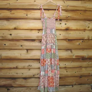 Abel the label NWT Patchwork Cottage Core Long Dress thumbnail 2
