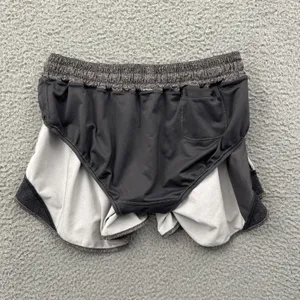 Lululemon Hotty Hot Shorts Low Rise 4" Heather Lux Gray Athletic Women's 6 thumbnail 4