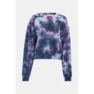 Aviator Nation Hand Dyed Tie Dye Sweatshirt Small Blue CrewNeck Relaxed Fit thumbnail 2