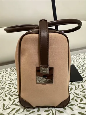 Gucci Boston Canvas Handbag thumbnail 3