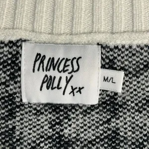 Princess Polly Black White Houndstooth Sweater‎ Vest Womens M/L Preppy thumbnail 4