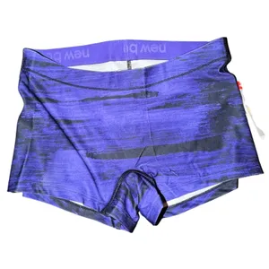 New Balance Womens Purple Black Print VB Compression Shorts WFS2156Z Medium NEW thumbnail 2