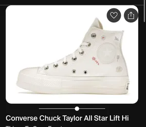 Converse High-Top Platform Flower Embroidery thumbnail 3
