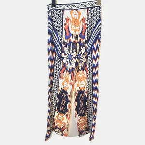 Jealous Tomato Boho Print Wide Leg High Rise Pants Womens Sz S Festival Tribal Aztec Patchwork thumbnail 6