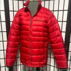 Columbia Red Puffer Jacket unisex thumbnail 1