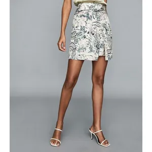 Reiss NWT Amy Skirt Size UK 14 / US 10‎ Multicolor Paisley Pleated Mini Pencil thumbnail 9