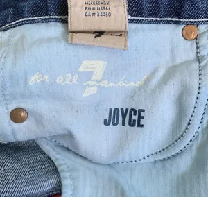 7FAM Joyce size 29 blue jeans thumbnail 6