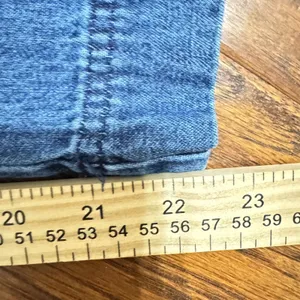 VTG Woolrich Denim Crop‎ Pants Womens 33 Waist Medium Wash Straight Leg Baggy thumbnail 3