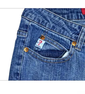 Vintage 90s Guess Jeans Straight Leg Womens 29 Mid Rise Triangle Logo Y2K Grunge Denim thumbnail 3