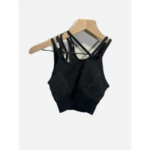Gymshark Sports Bra Womens Small‎ Black Multi-Strap Cutout Seamless Activewear thumbnail 3