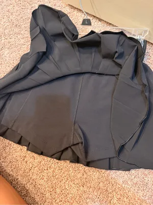 Aritzia Black Pleated Circle Skirt thumbnail 3