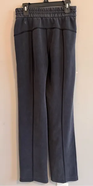 Lululemon Softstreme High-Rise Pants Size 2 Gray Straight Leg 31.5” thumbnail 1