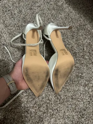 Galina Signature pearl and crystal ankle-wrap satin pumps thumbnail 3