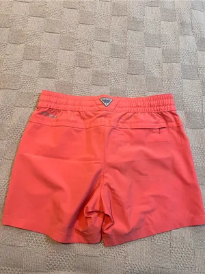 Columbia Women's Coral Pink Elastic Waist Drawstring Shorts thumbnail 3