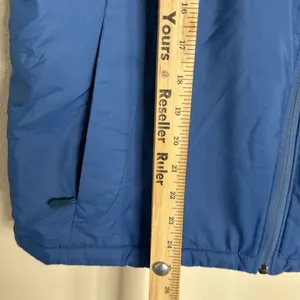 L.L. Bean Women's Hooded‎ Fleece Lined Vest Blue Large thumbnail 11