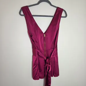 BCBGMaxAzria Magenta Silk Blouse thumbnail 5