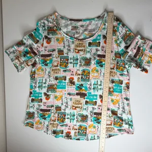 NEW Cato Tropical Graphic Scoop Neck Tee XL Tiki Vacation Resort Colorful Beachy thumbnail 7