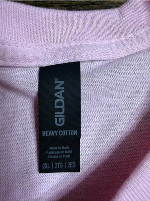 Gildan Light Pink Short Sleeve Tee with Pumpkin Graphic thumbnail 2