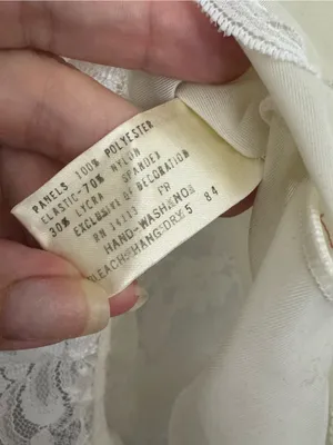Vintage Union Made Dolores for Poirette Lace Bustier Bodysuit Ivory Lingerie 36 thumbnail 4