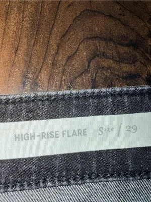 Pilcro High Rise Flare Jeans - Faded Black thumbnail 4