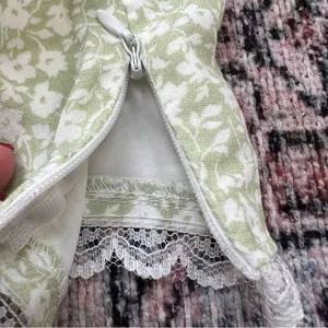 Sky to Moon Lexington Cut Out Mini Dress in Light Green Floral Size Medium thumbnail 7