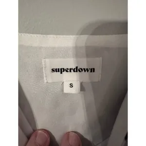 Superdown Kina Leopard Print‎ Mini Dress Ruffle V Neck Spaghetti Strap Size S thumbnail 4