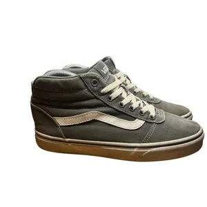Vans Sk8-Hi Top‎ Sneaker - Frost Gray Canvas Canvas Shoes - Women's 7.5 thumbnail 9