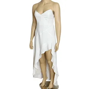 AMANDA UPRICHARD Symone Asymmetric Ruffle Maxi Dress, Ivory, XL thumbnail 8