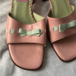 Lilly Pulitzer Peach and Mint Mules thumbnail 3