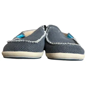 NEW Walk hero Comfort and Support Women's Canvas Slip on Clogs Mules Sz 7 Gray thumbnail 3