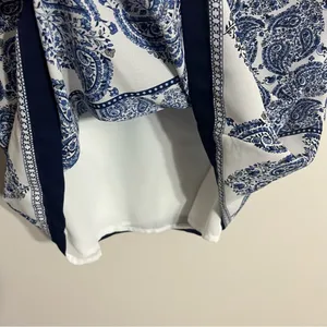 Women's Lulus Taj Mahal Tour Lined Shift‎ Dress in Blue & White Size Medium thumbnail 6
