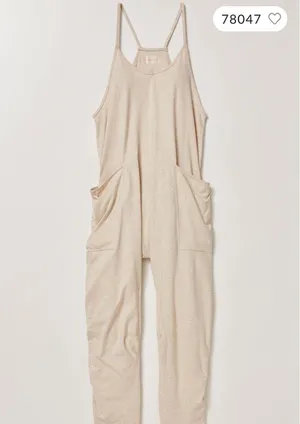 Free People Oatmeal Heather Hot Shot Onesie thumbnail 2