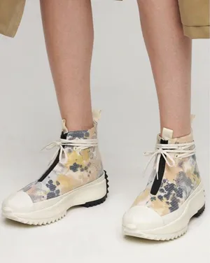 Converse Run Star High Top Washed Florals Unisex 6.5 W 5 M Shoes Sneakers Taylor thumbnail 1