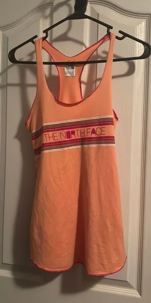 The North Face women’s extra small orange razorback tank top thumbnail 1