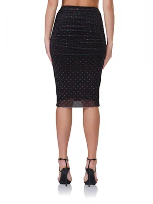 AFRM Riley Skirt With Sepia Dot thumbnail 4