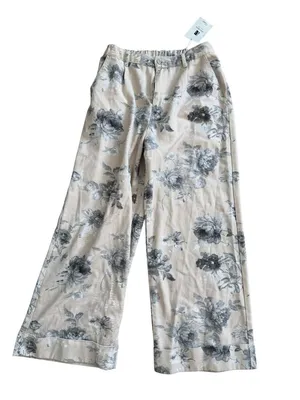 IMILY BELA Cream Floral Wide Leg Jeans Size 12 NEW NWT thumbnail 5